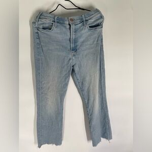 MOTHER Women Sky Blue Denim Jeans